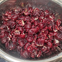 Step 2 of the Recipe for Roselle Wine and Roselle Jam