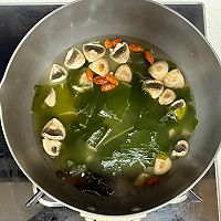 #SpringTasteTesting# Low-Calorie Mushroom and Minced Vegetable Soup Recipe Step 4