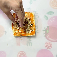 Step 1 of making pork floss cheese bread rolls