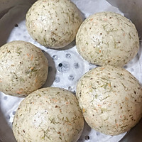 Step 7 for fennel sesame salt buns