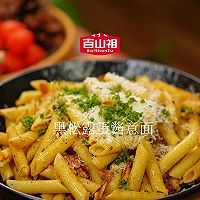 Unlock Michelin Taste Buds at Home! Black Truffle Egg Sauce Spaghetti Recipe Diagram 5