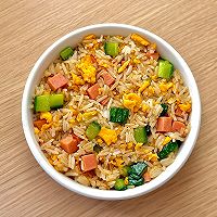 #春日尝鲜#低卡黄瓜鸡蛋炒饭❗️减重主食午餐的做法图解6